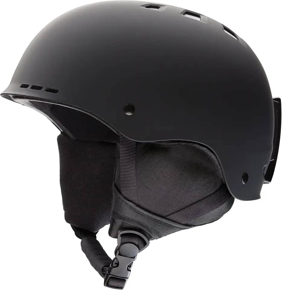 SMITH capacete smith holt – capacete adulto para todas as estações – proteção leve para esqui, patinação, snowboard e esportes na neve – para homens e mulheres – preto fosco, grande