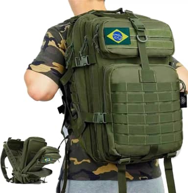 50L Mochila para Viagem Impermeável Masculina Adequado para Trekking, Acampamento.