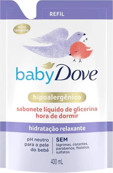 Sabonete Líquido de Glicerina Hidratação Relaxante Hora de Dormir 400ml Refil