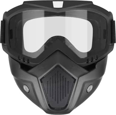 YSCare Máscara Tática Compatível Com Nerf Rival, Apollo, Zeus, Khaos, Atlas E Artemis Blasters Rival Airsoft Mask, Máscaras Pretas Removíveis Com Óculos Para Jogos De Tiro, Ciclismo, Festa De Cosplay