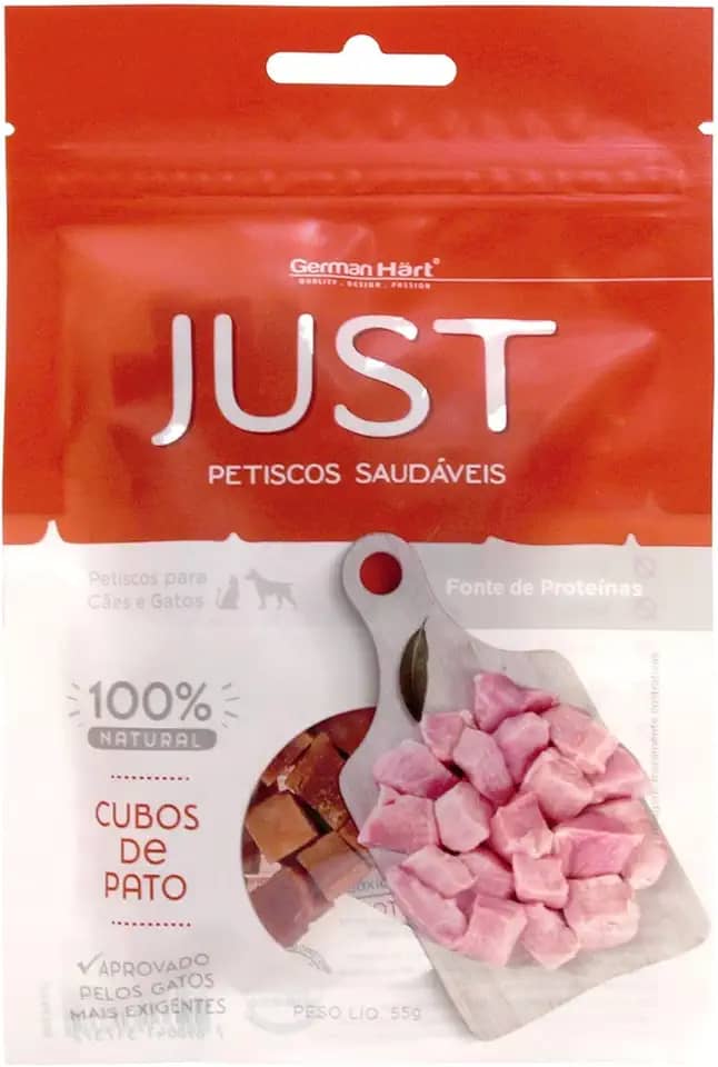 JUST Petisco Saudável - Cubos De Pato