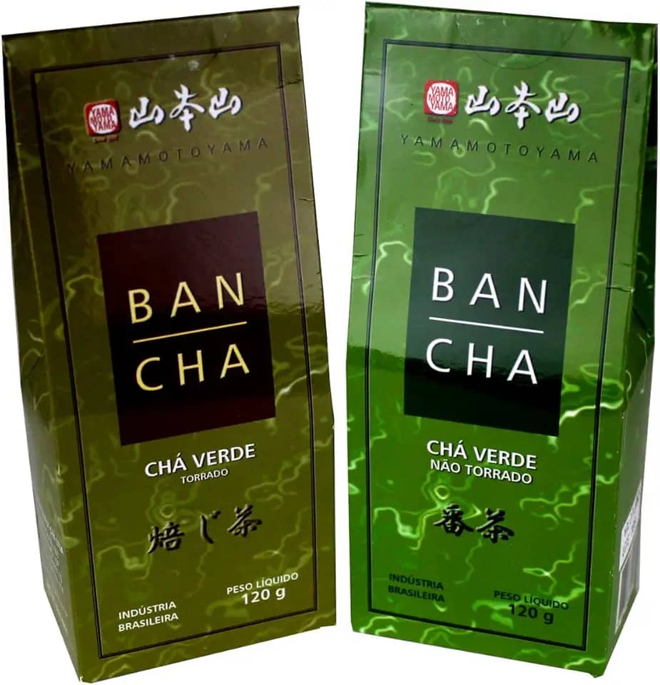 Kit Premium de Chás Verde Banchá (Torrado e Não Torrado) Yamamotoyama Método Japônes - 120 gramas