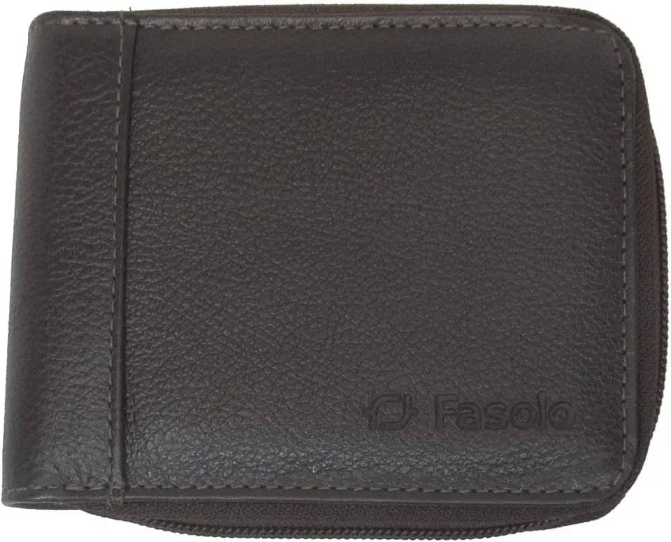 Carteira em Couro Masculina, Fasolo, Preto