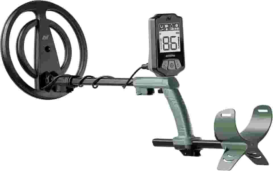 Detector de Metais Minelab Intrepid, Bobina à Prova D'água de 10 polegadas, Submersível até 1 Metro, com Display LCD