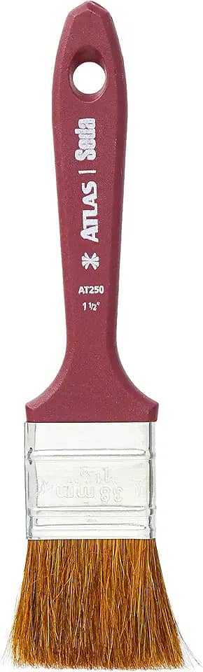 Atlas - Trincha de 1 1/2' para Pintura com Cerdas 100% Naturais de Pelo de Pônei Extra-macias