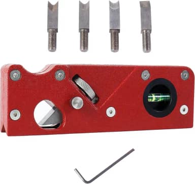 HOZOE Avião de chanfro para madeira, plaina manual de madeira para aplainamento de bordas rápidas e corte radiano de canto, quatro tipos de cabeças de cortador, ferramentas para marcenaria profissionais e iniciantes