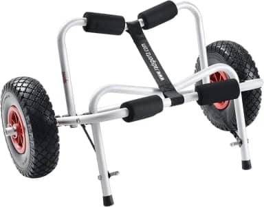 Carrinho Kayak Trolley Kayak RAD Sportz com pneus pneumáticos de capacidade de 45 kg prata (pacote com 3)