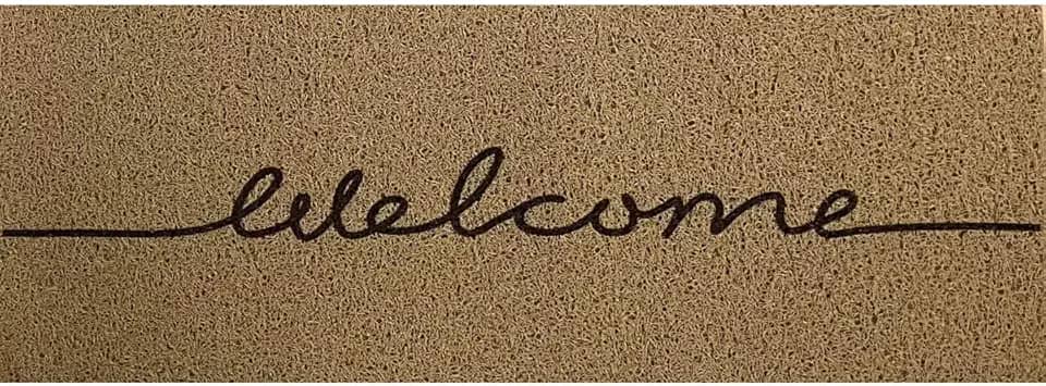 Kapazi 01vilonwel - Capacho Vinil Long Welcome, Ouro