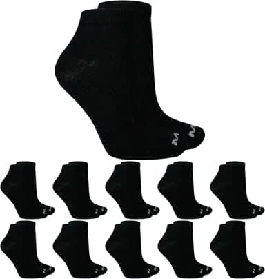 Kit 10 Pares de Meia Cano Curto Esportiva Fina Algodão Mash