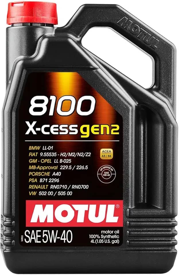 Óleo Lubrificante Motul 8100 X-Cess Gen2 5W40, Galão 4L