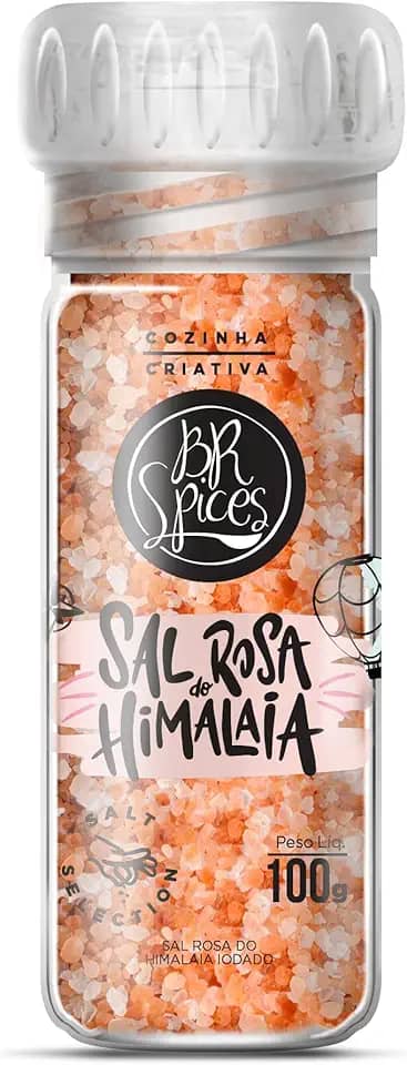 BrSpices - Moedor Sal Rosa Do Himalaia Iodado BR Spices 100G