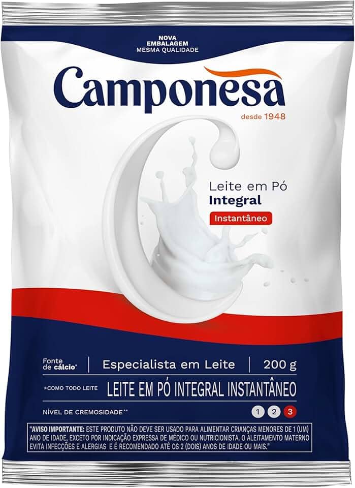 Camponesa Leite em Pó Integral Instantâneo 200g