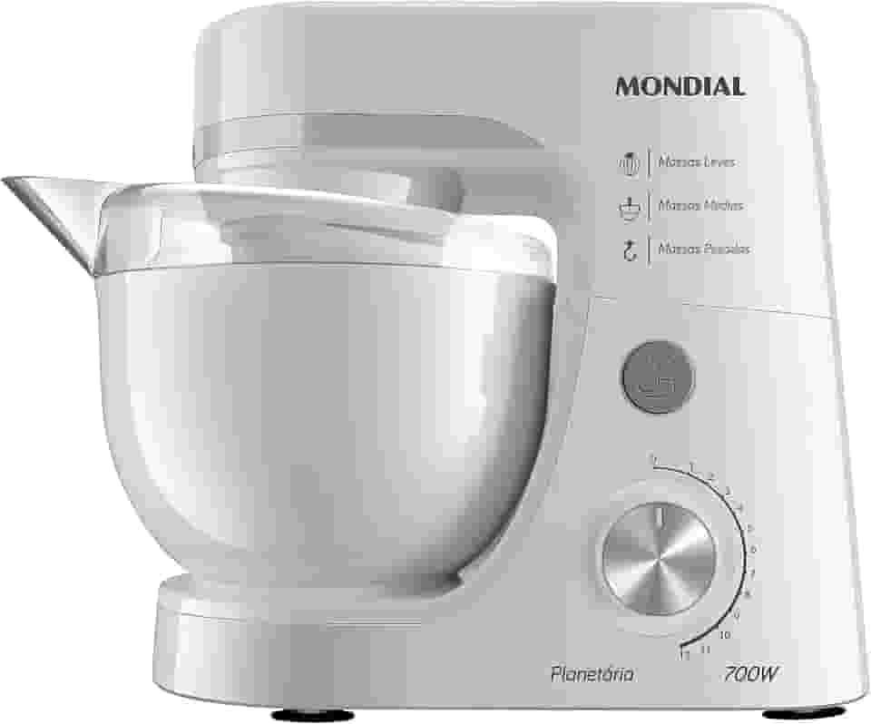 Batedeira Planetária, Mondial, Branco, 700W, 110V - BP-03-W