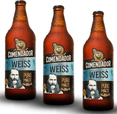 Cerveja Comendador WEISS (Trigo) 600ml - 3 unidades