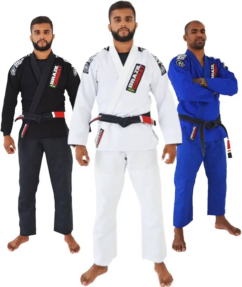 Kimono de Jiu Jitsu Brazil Combat Xtra-lite Competidor Profissional CBJJ IBJJF Unissex Trançado