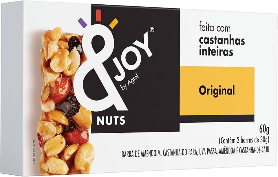 Barra de Nuts Enjoy - Clássica Original - Caixa com 2 unidades