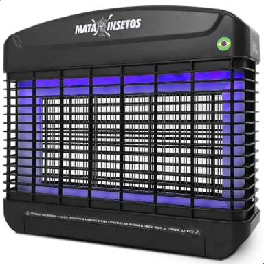 Mata Mosquitos Elétrico Premium Casa Attract 2000V Grade Intercalada Mata Até Maruim Armadilha Insetos Feito no Brasil