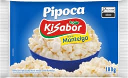 KiSabor, Pipoca de Microondas, Sabor Manteiga, 100 Gramas