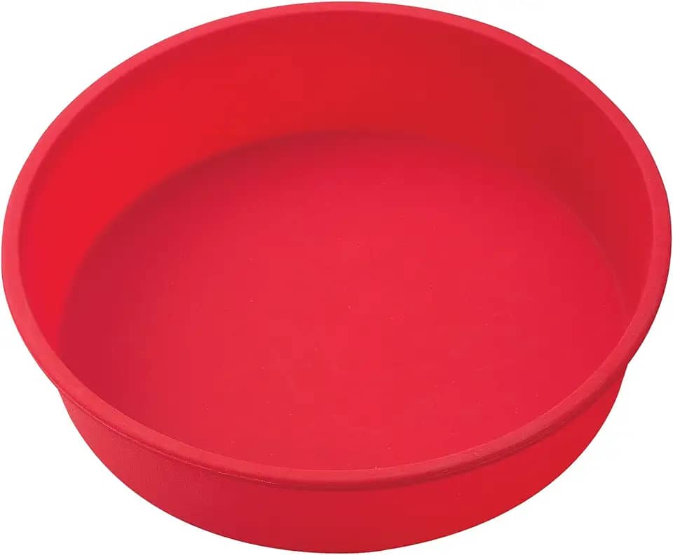 Mrs. Anderson's Baking Forma redonda de bolo de 22 cm, silicone antiaderente de grau europeu