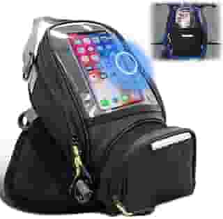 Bolsa Impermeável para Tanque de Combustível, Bolsa Universal para Tanque de Combustível, Bolsa para Tanque de Motor de Motocicleta, Bolsa de Tanque para Motocicleta com Ímã, Preto