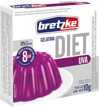 Bretzke Gelatina Diet em Pó Uva 10g