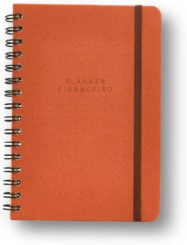 Planner Wire-O Clássica Financeiro A5 Caramelo, Cicero