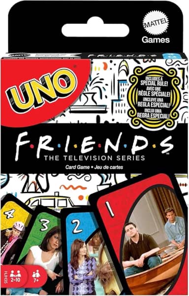 UNO Friends, Jogo de Cartas Inspirado No Programa de Televisão, Para Crianças, Adultos & Noite de Jogos, Mattel