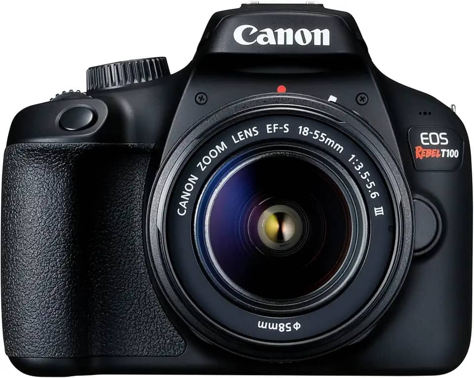 Canon Câmera Digital EOS Rebel T100 EF-S 18-55mm f/3.5-5.6 III