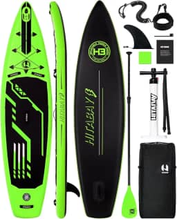 HITABAY Prancha De Stand Up Paddle Inflável Com Acessórios Premium Para Sup E Suporte Câmera, Ultraleve (7,9 Kg) Adultos Jovens Todos Os Níveis Habilidade, 3,3 M