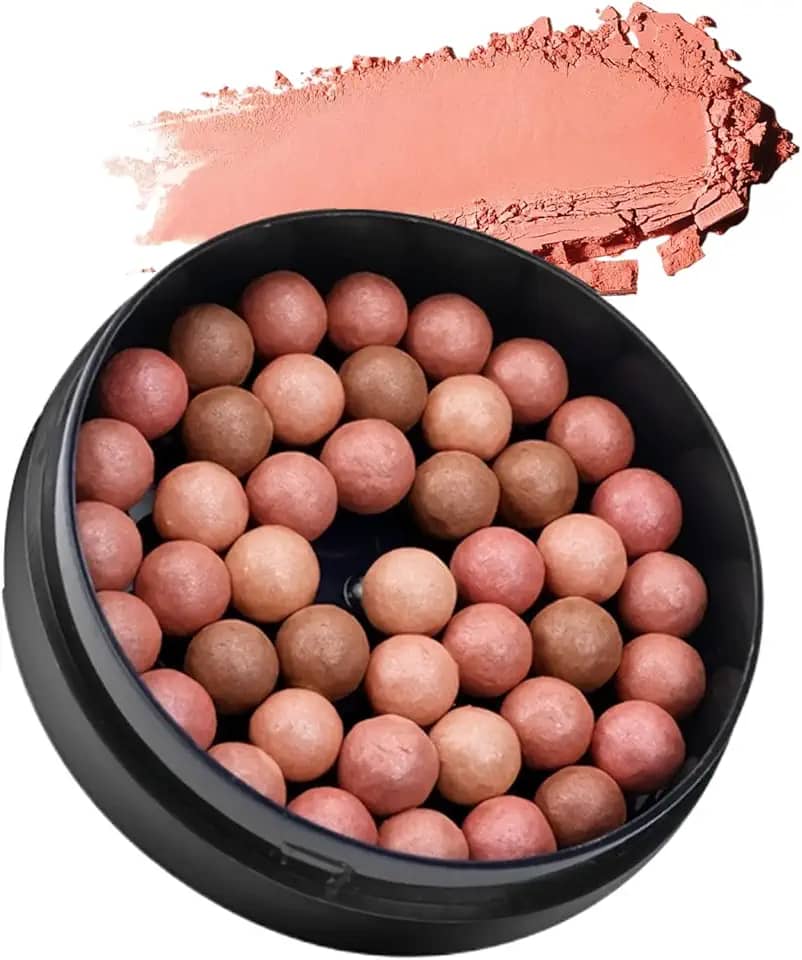 Blush Em Creme Para Pele Madura | Blush Natural De Longa Duração Em Forma De Bola - Produtos De Beleza Para Iluminar Contornar E Realçar Pele Madura Em Ocasiões Especiais Ou Diárias