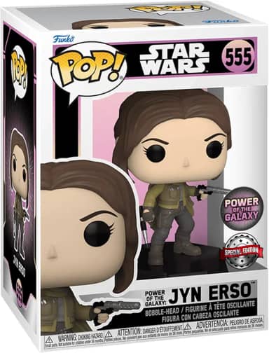 Funko Pop! Star Wars: Poder da Galáxia - Jyn Erso, Edição Especial Multicolorido Exclusivo Boneco #555 (Edição Especial)