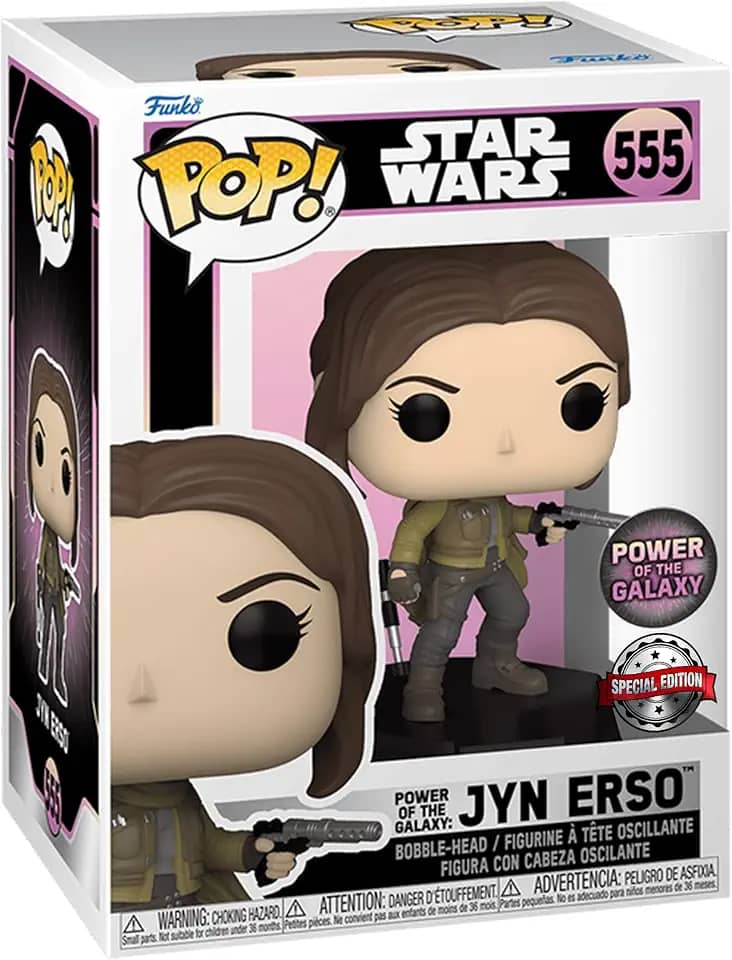 Funko Pop! Star Wars: Poder da Galáxia - Jyn Erso, Edição Especial Multicolorido Exclusivo Boneco #555 (Edição Especial)