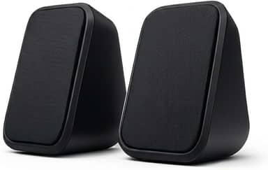 Caixa de Som Mini PC Notebook 5W RMS Som Nítido Estéreo USB Plug Play Controle Volume Integrado Home Office Videochamadas Aulas Online Setup Compacto