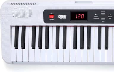 Teclado Kobe Musical KB-150 Branco 5/8 Indicado Iniciantes