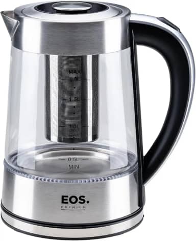 Chaleira Elétrica Eos 1,8 Litros Chef Gourmet Glass Tea Inox Ech04g 110v