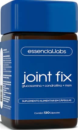 JOINT FIX COM GLUCOSAMINA, CONDROITINA E MSM - FÓRMULA AVANÇADA COM MÁXIMA ABSORÇÃO E PUREZA - 120 CÁPSULAS