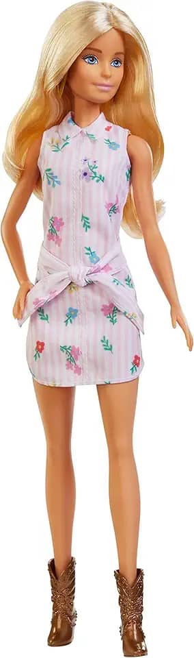 Boneca Barbie Fashionistas - 119 Vestido Camisa Rosa