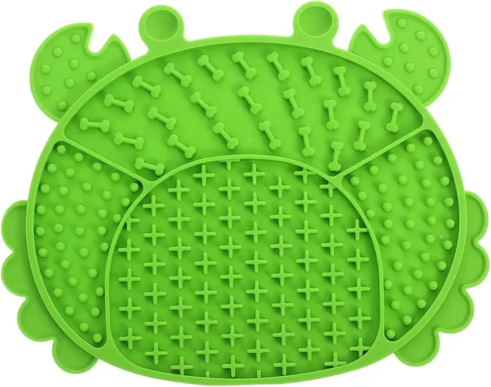 Tapete Para Lamber Labirinto Silicone PETYC Estímulo Mental e Digestão Saudável 16x20 cm Cães e Gatos Petshop (Verde)