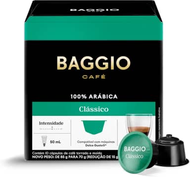 Baggio Café Cápsulas De Café Clássico Compatível Com Dolce Gusto Contém 10 Cápsulas
