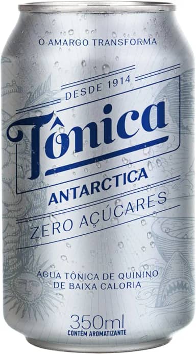 Tônica Antarctica - Água Tônica, Zero Açúcar, Lata 350ML