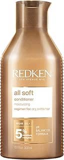 Redken Condicionador All Soft, Promove hidratação profunda e 15x mais maciez, Maciez intensa, Fórmula com óleo de argan, Para cabelos secos e opacos, 300ml