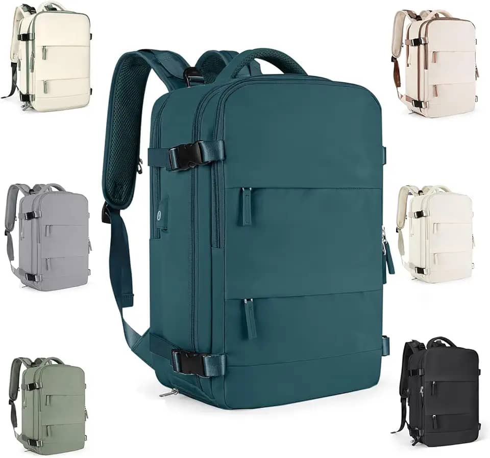 Mochila Executiva de Viagem Grande 40L Impermeável com Porta USB, Mochila Compartimento para Notebook, Mochila Feminina/Masculina Reforçada para Trabalho e viagem – VANOVA