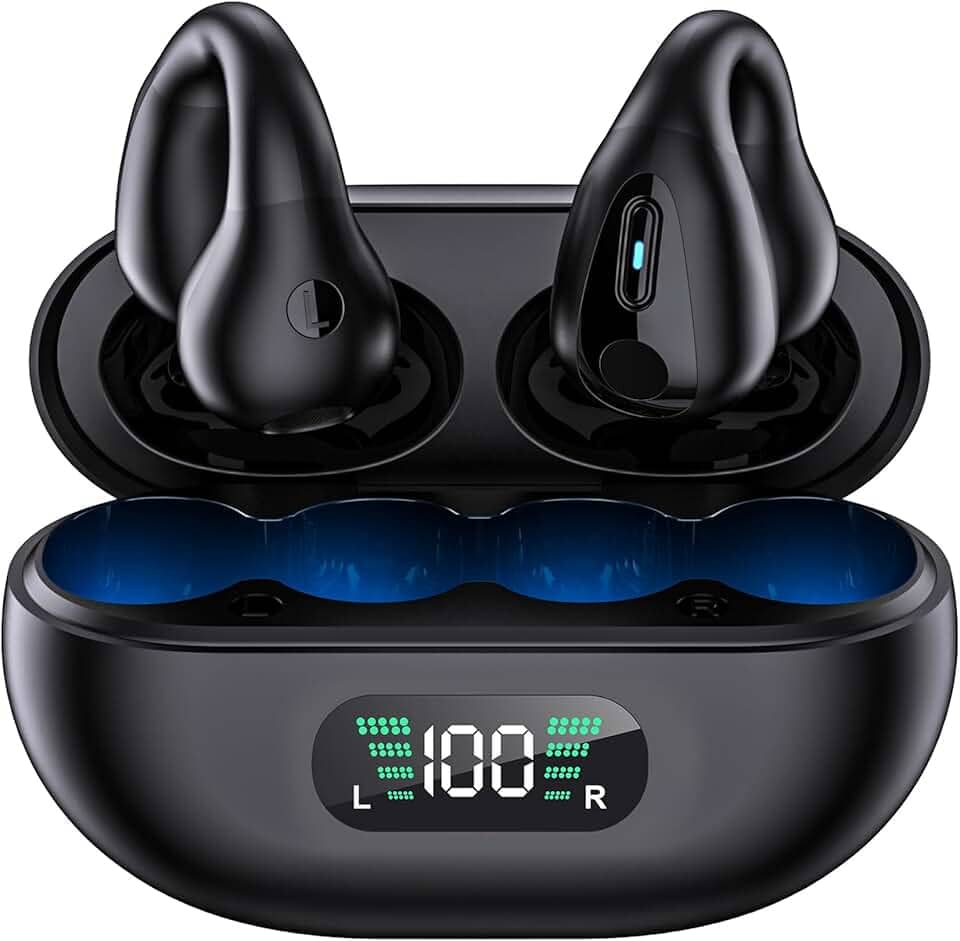 Fone De Ouvido Bluetooth Condução Óssea À Prova D'água Para Esportivo Academia Aptidão de Condução óssea Adequada Para Corrida