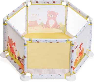 Cercadinho Infantil Chiqueiro Portátil Playpen MaxiBaby (Bege)