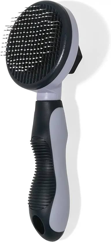 Escova autolimpante – Ferramenta de cuidados amigável para a pele para cães, gatos, filhotes e outros animais de estimação pequenos ou grandes, remoção de pelos para animais de estimação de pelo longo