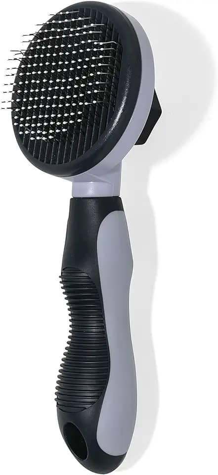 Escova autolimpante – Ferramenta de cuidados amigável para a pele para cães, gatos, filhotes e outros animais de estimação pequenos ou grandes, remoção de pelos para animais de estimação de pelo longo
