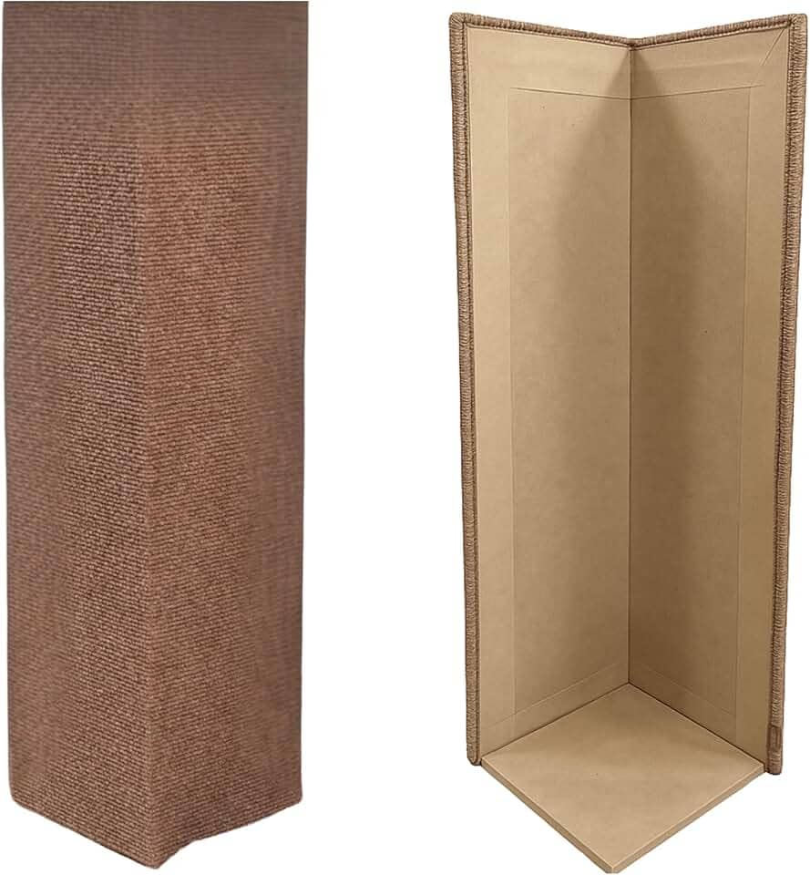 Arranhador e Protetor para Sofá de Gato PETYC Modelo de Canto com Juta ou Carpete, Alta Resistência (Carpete)