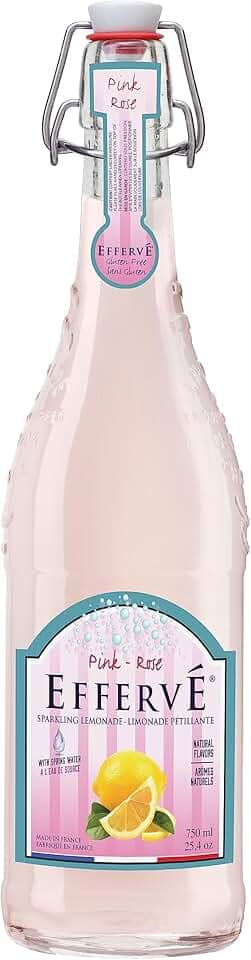 Água com Gás Saborizada de Limonada Rosa Effervé 750ml