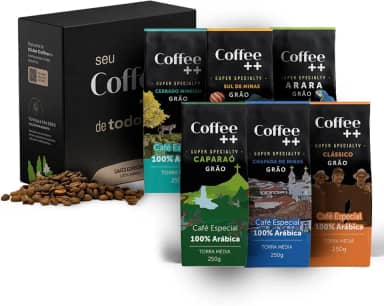 Kit 6 Pacotes Café Especial em Grãos Coffee Mais Variedades