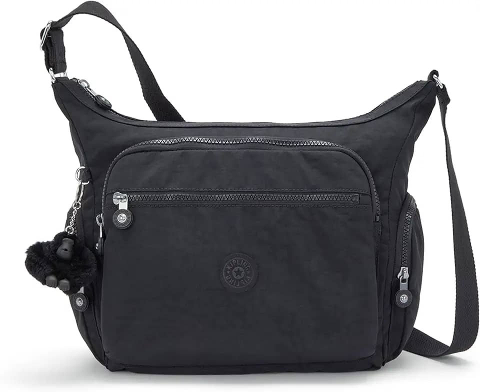 Gabbie Bolsa feminina transversal leve, bolsa de ombro de nylon casual